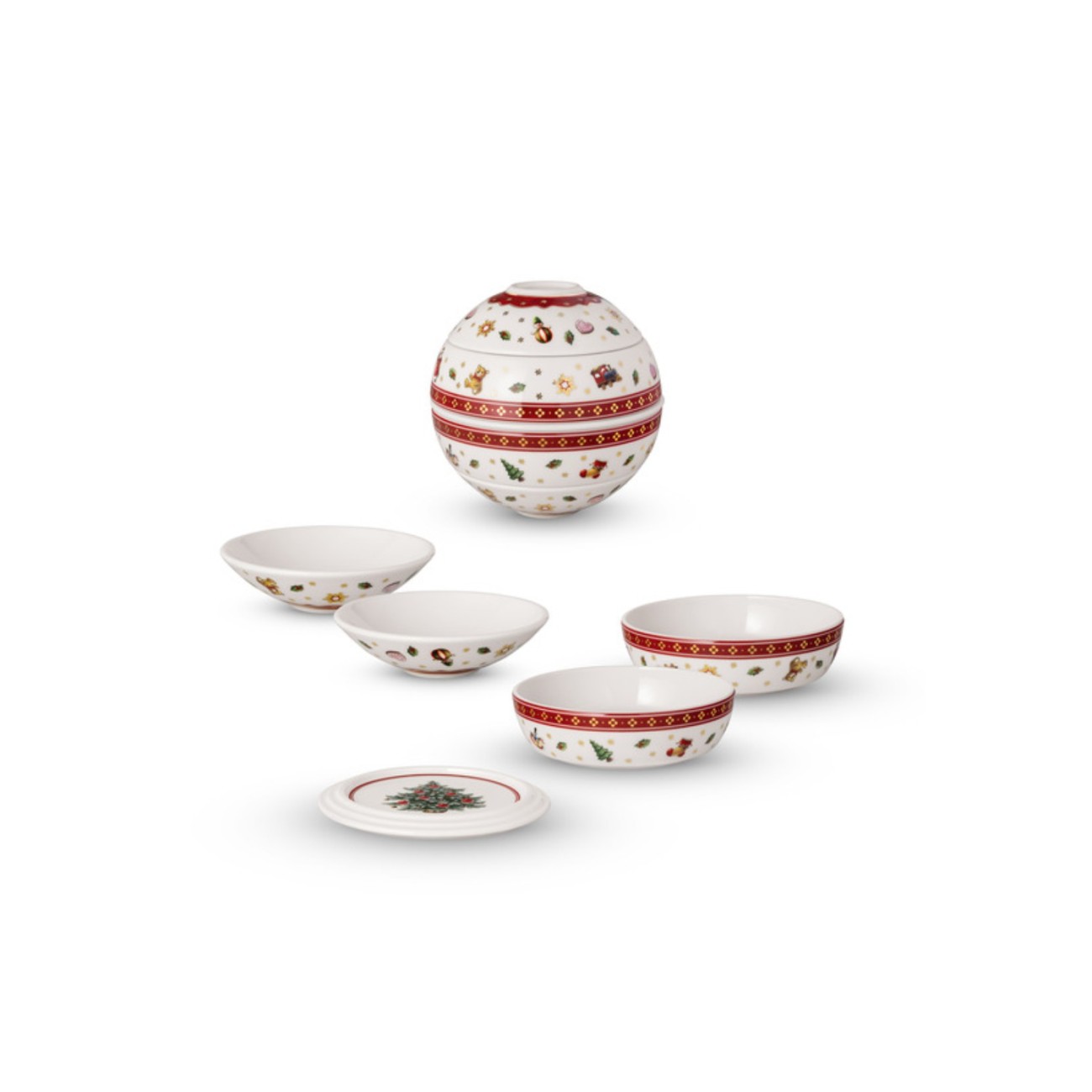 Villeroy & Boch Σετ 5 τεμ. La Petite Boule σειρά Toy's Delight Χριστουγεννιάτικα