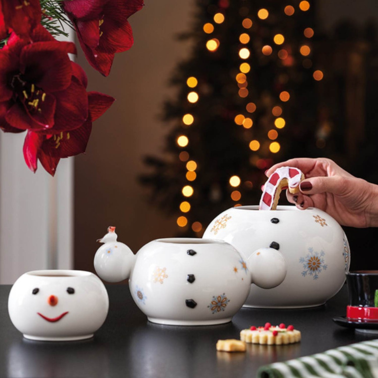 Villeroy & Boch Κουτί διακοσμητικό 20,5Χ18Χ13 εκ. Snowman σειρά Christmas Toys Memory Χριστουγεννιάτικα
