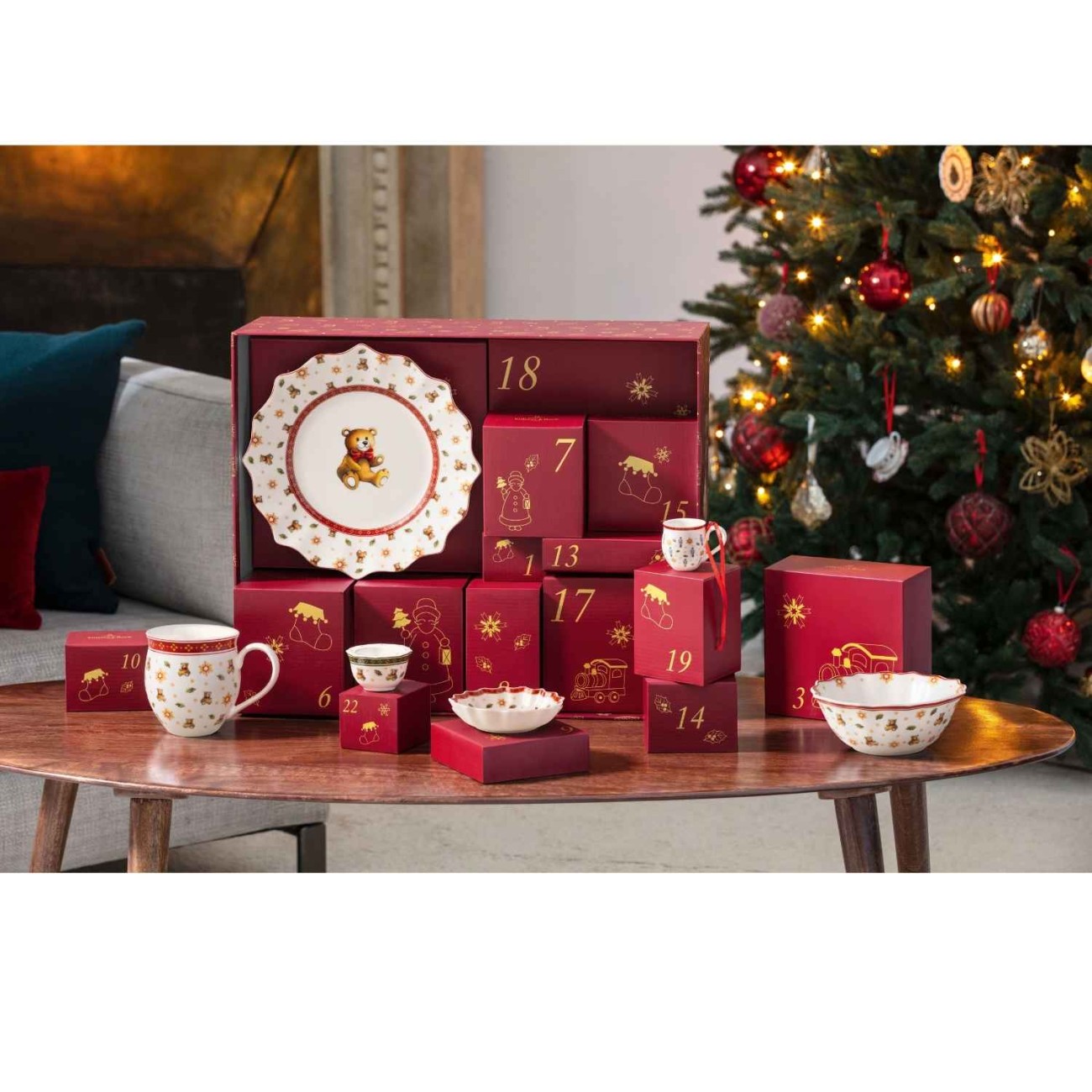 Villeroy & Boch Κουτί ημερολόγιο 48 εκ. 2026 σειρά Christmas Toys Memory Χριστουγεννιάτικα