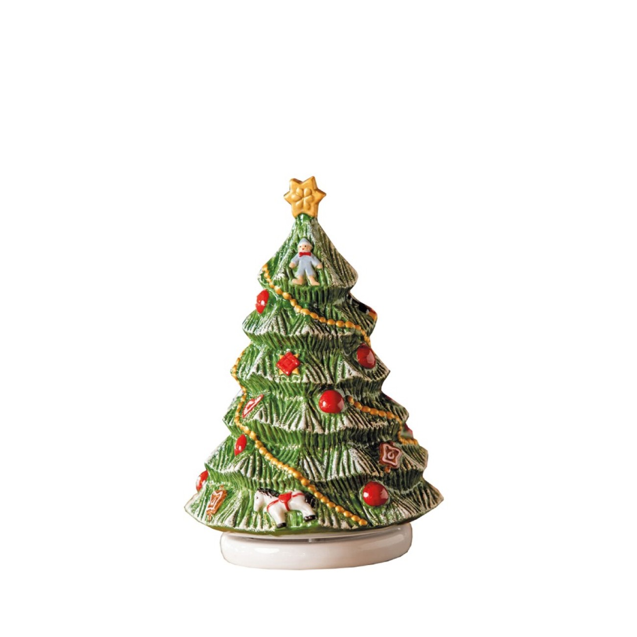 Villeroy & Boch Διακοσμητικό μουσικό 16 εκ. Christmas Tree turning σειρά Nostalgic Melody Χριστουγεννιάτικα