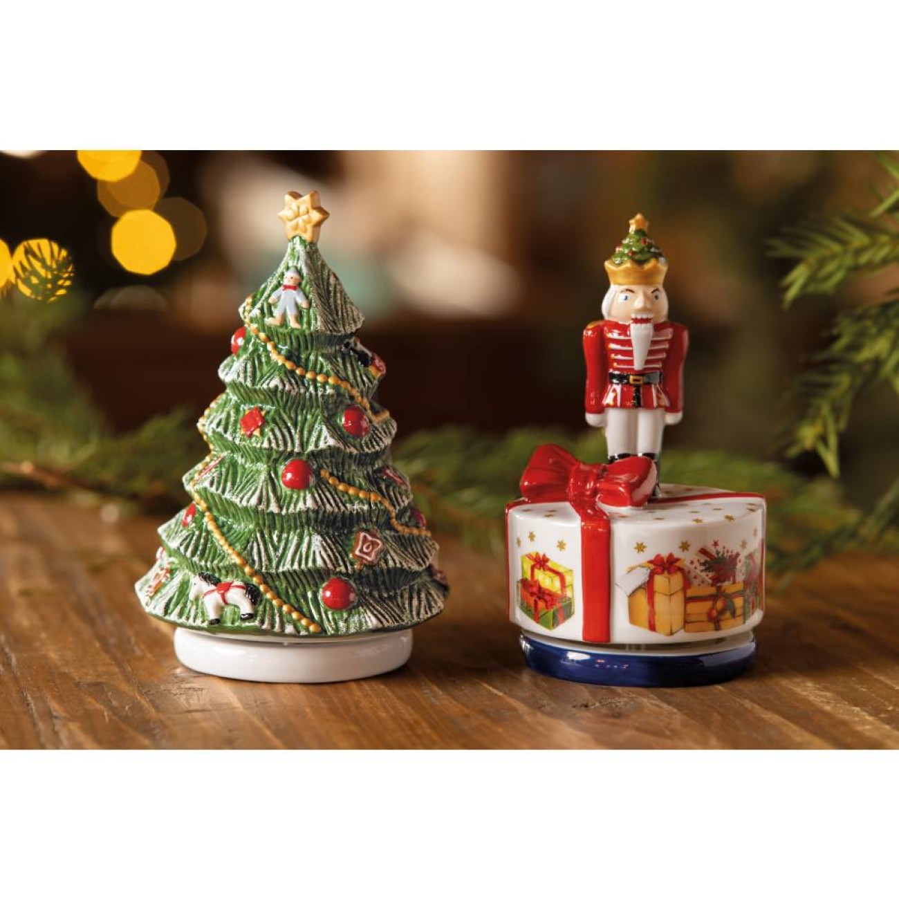 Villeroy & Boch Διακοσμητικό μουσικό 15 εκ. Nutcracker turning σειρά Nostalgic Melody Χριστουγεννιάτικα