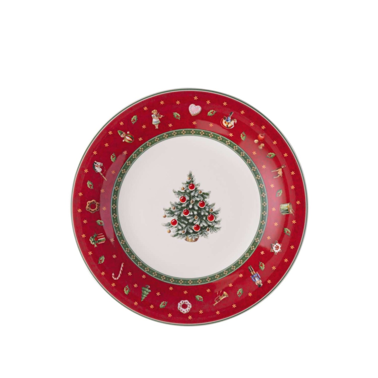 Villeroy & Boch Πιάτο φρούτου 21,5 εκ. Red σειρά Toy's Delight Specials Χριστουγεννιάτικα