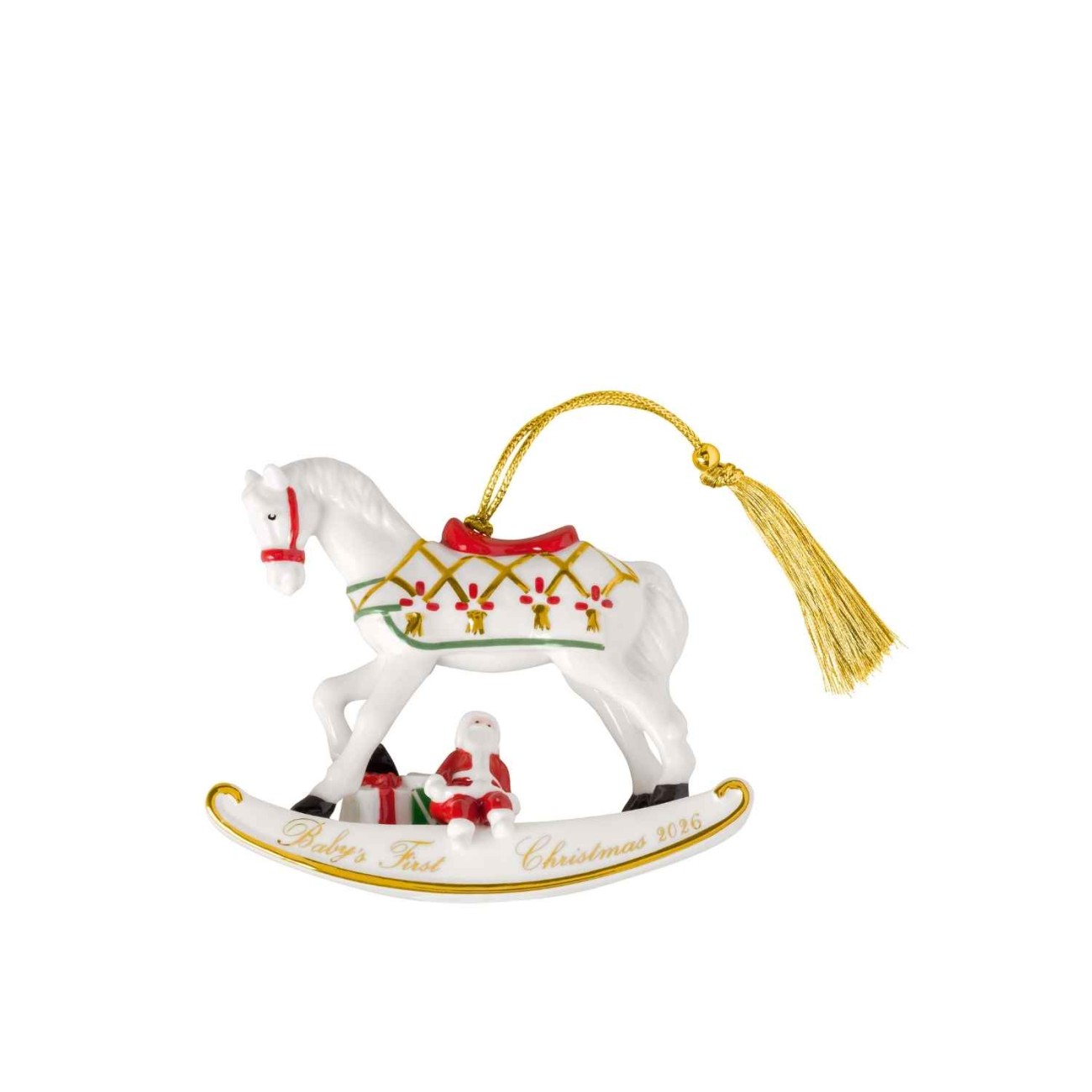Villeroy & Boch Στολίδι Rocking Horse 2026 σειρά Christmas Classics Χριστουγεννιάτικα