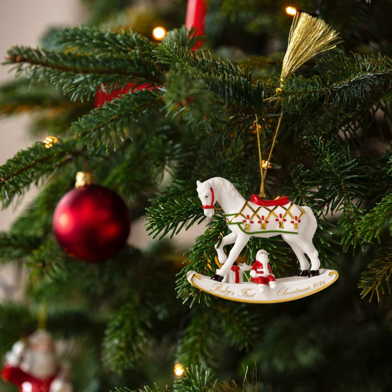 Villeroy & Boch Στολίδι Rocking Horse 2026 σειρά Christmas Classics Χριστουγεννιάτικα