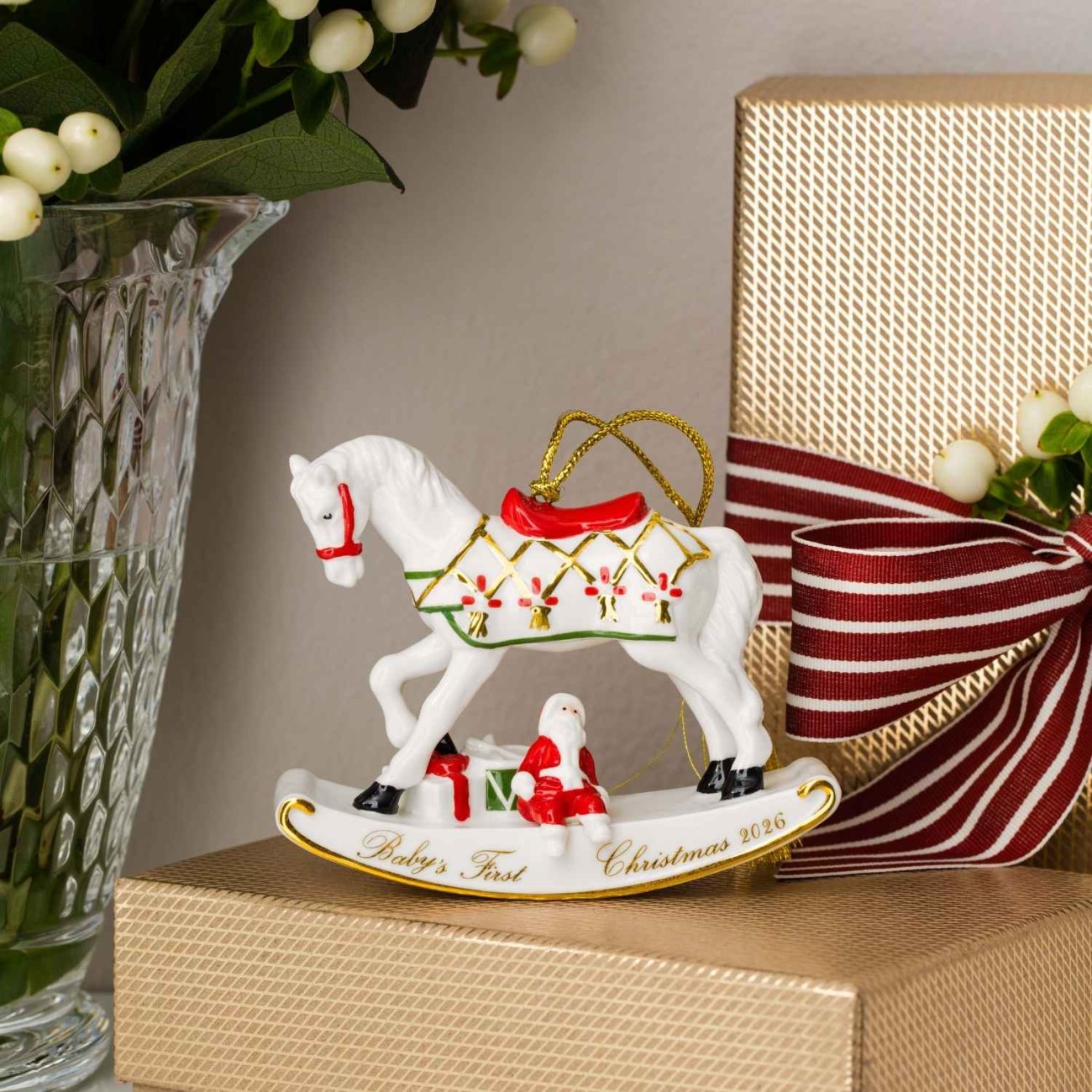 Villeroy & Boch Στολίδι Rocking Horse 2026 σειρά Christmas Classics Χριστουγεννιάτικα
