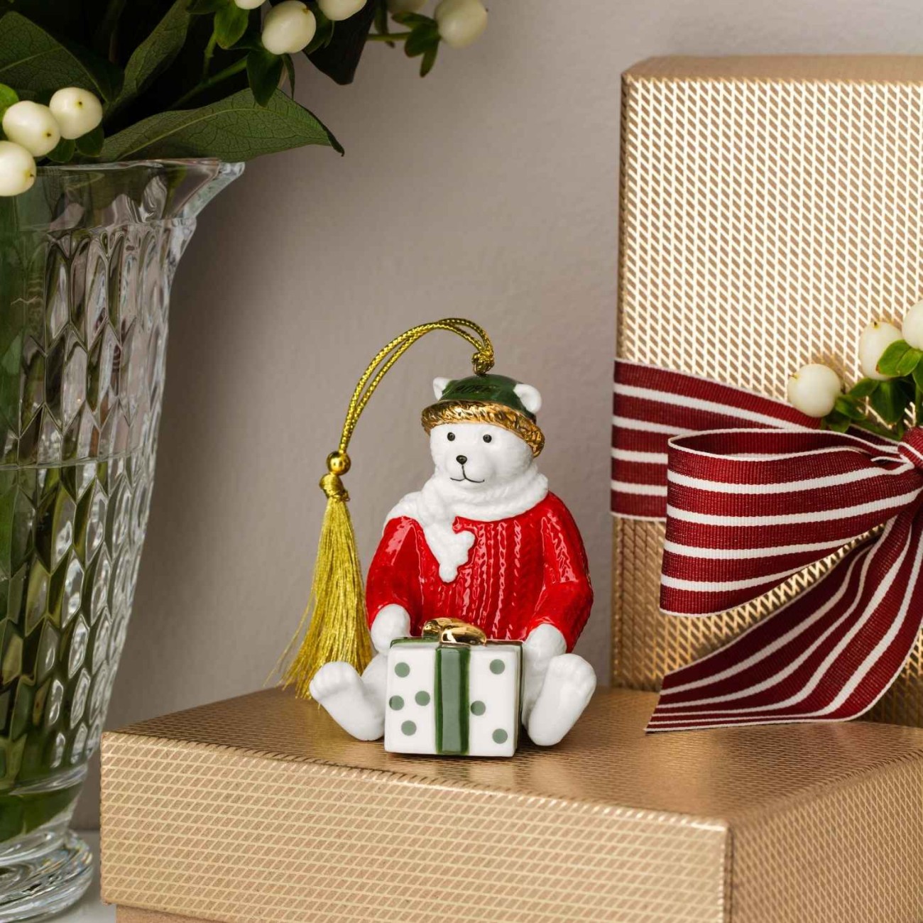 Villeroy & Boch Στολίδι Teddy Bear 2026 σειρά Christmas Classics Χριστουγεννιάτικα