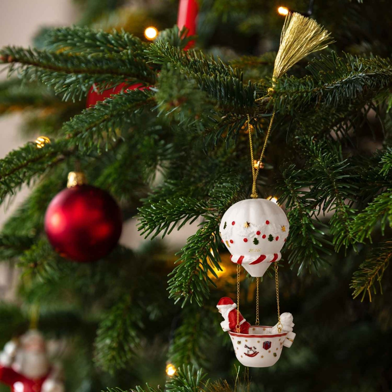 Villeroy & Boch Στολίδι Hot Air Balloon 2026 σειρά Christmas Classics Χριστουγεννιάτικα