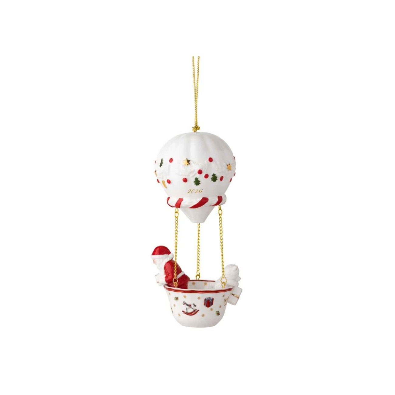 Villeroy & Boch Στολίδι Hot Air Balloon 2026 σειρά Christmas Classics Χριστουγεννιάτικα