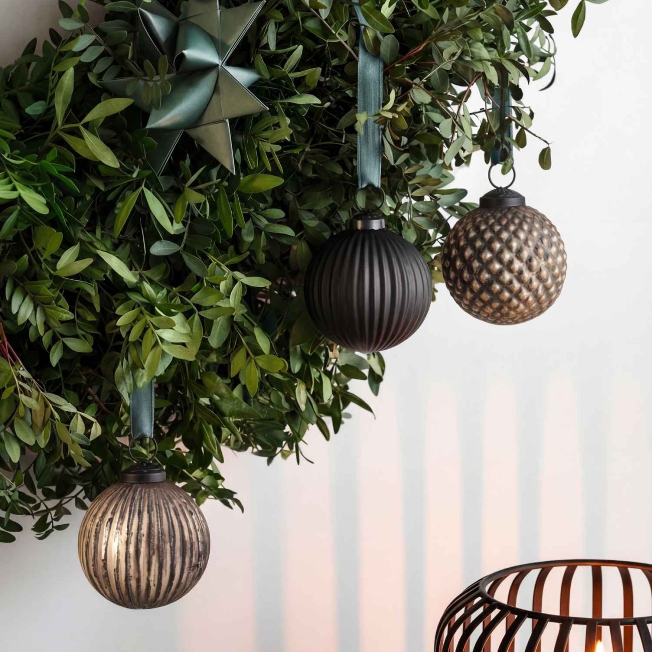 Villeroy & Boch Σετ 3 τεμ. μπάλες γυάλινες 8 εκ. σειρά Christmas Chic Χριστουγεννιάτικα