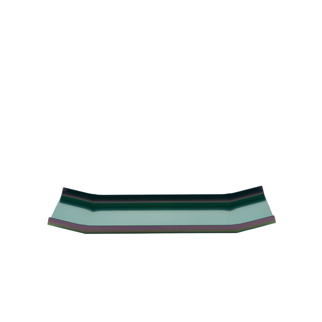 Alessi Δίσκος 48Χ25 εκ. Green purple colored steel σειρά Arran Δίσκοι/Πιατέλες Σερβιρίσματος