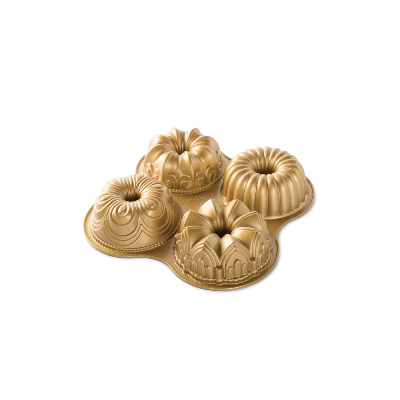 Nordic Ware Φόρμα για κέικ με τρύπα σε 4 διαφορετικά σχέδια 38x38x6εκ. σειρά Premier Gold Φόρμες Κέικ