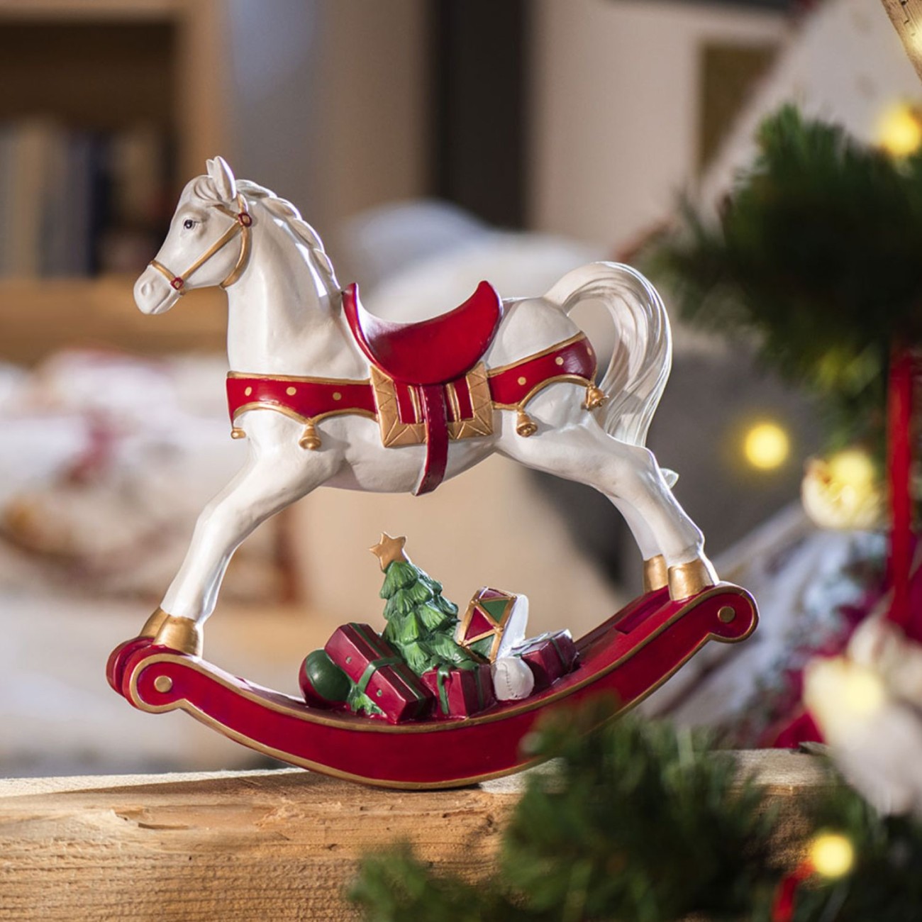 Villeroy & Boch Διακοσμητικό 32,8x10,8x32,5cm Rocking horse XL σειρά Winter Collage Accessoires 