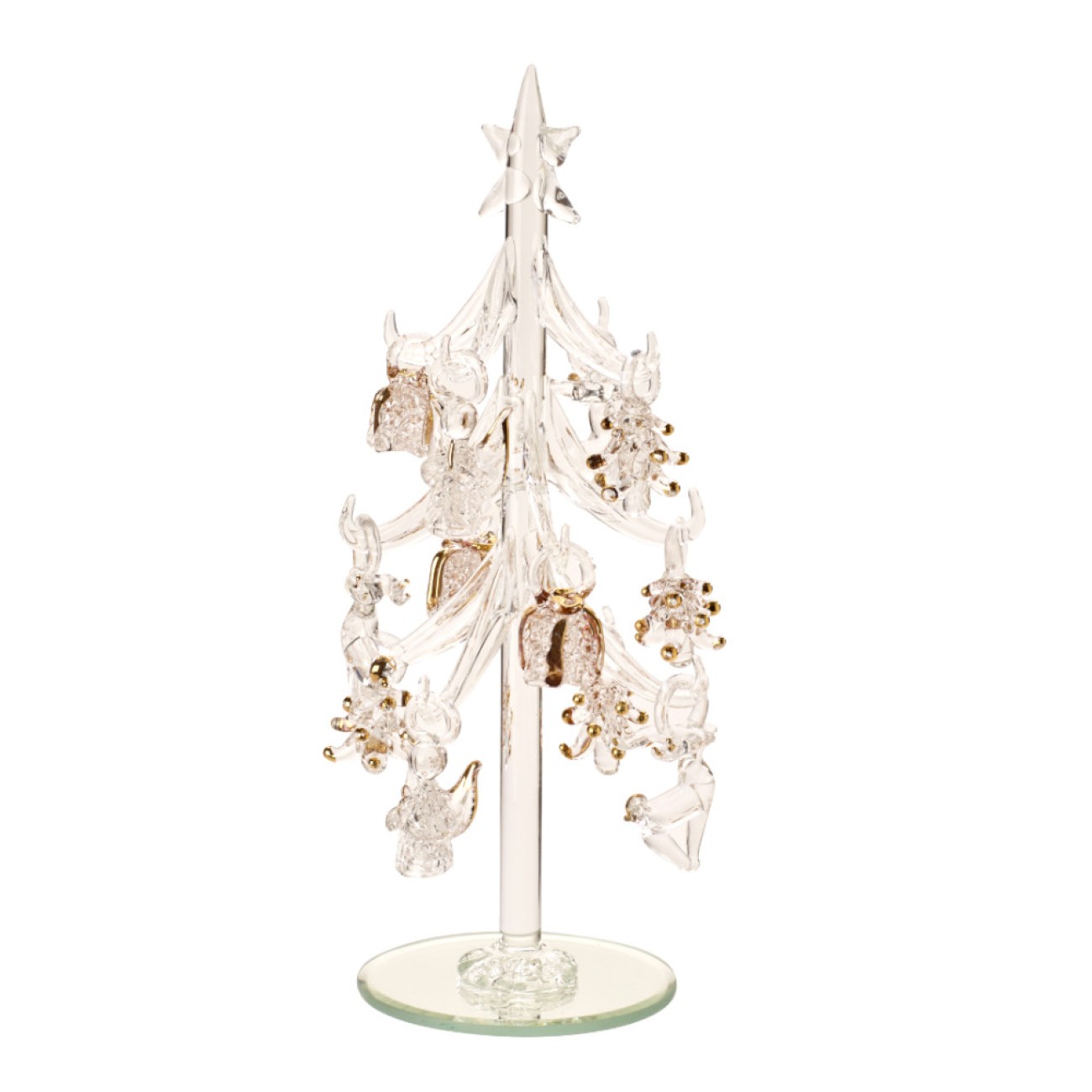 Villeroy & Boch Γυάλινο δέντρο με στολίδια 8 εκ. σειρά Winter Collage Accessoires Χριστουγεννιάτικα