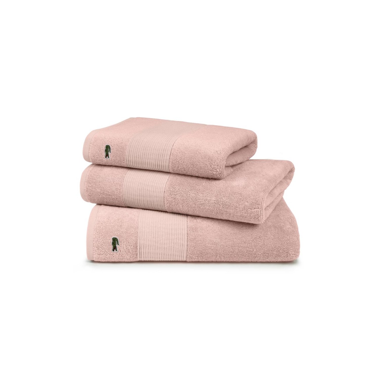Lacoste Πετσέτα χεριών 40x60εκ. χρώμα Ροζ σειρά Le Croco Πετσέτες