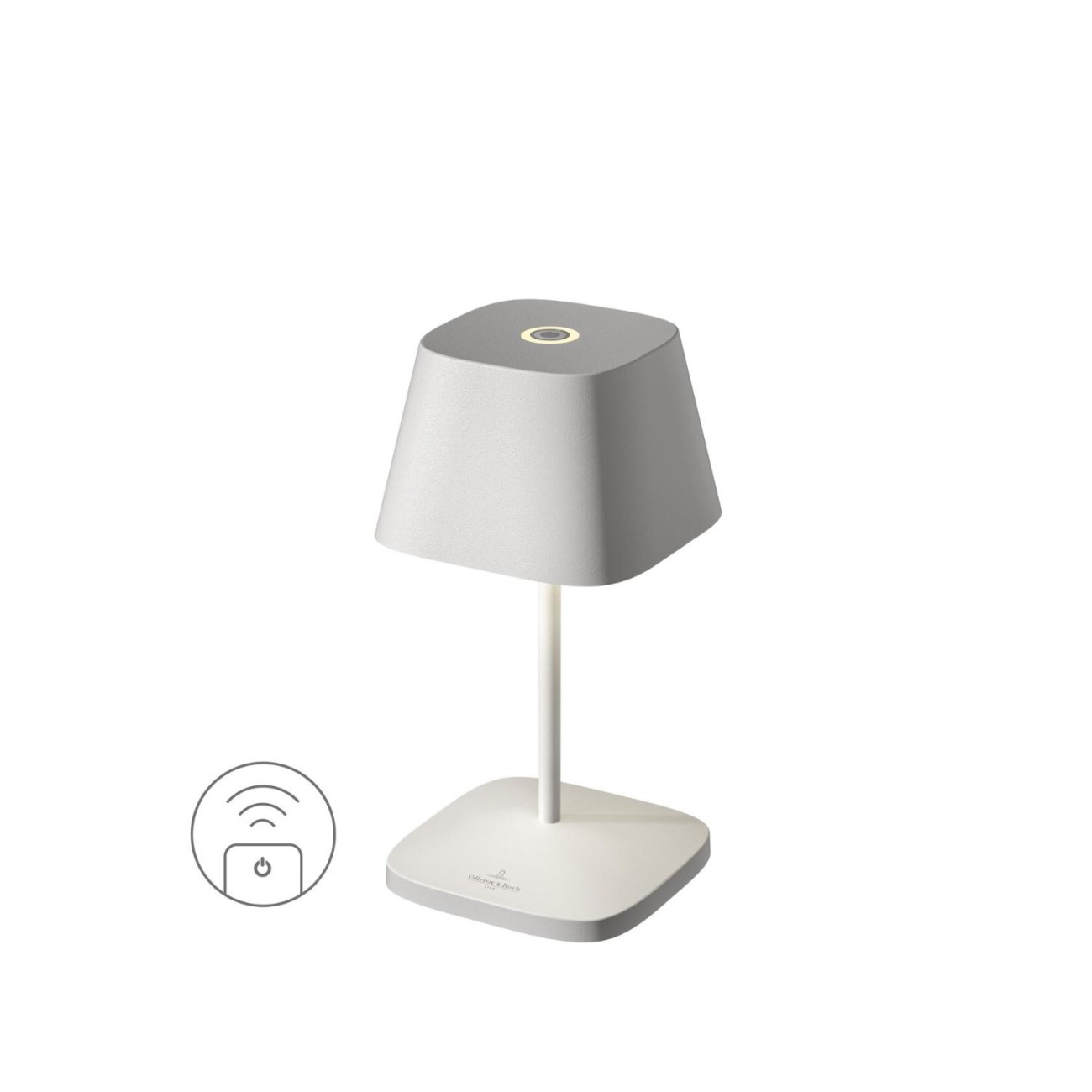 Villeroy & Boch Λάμπα 20 εκ./2,2W White Led τετράγωνη βάση σειρά Neapel RC Sompex Φωτιστικά