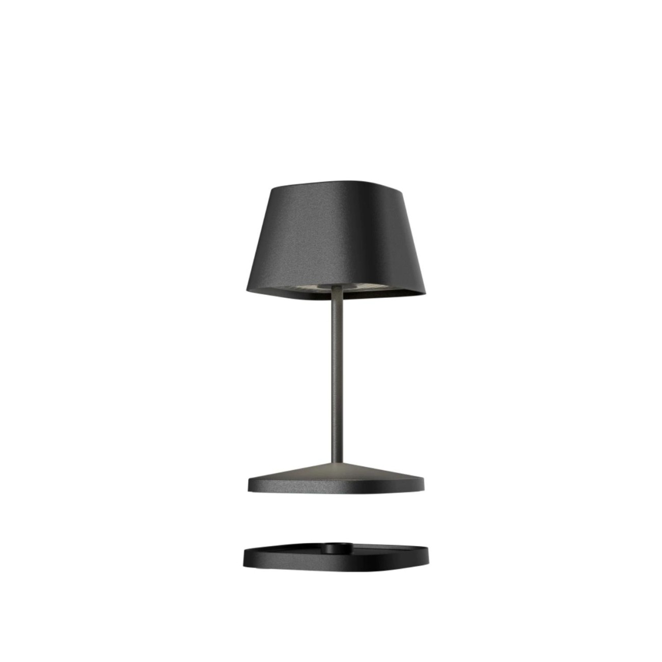 Villeroy & Boch Λάμπα 20 εκ./2,2W Black Led τετράγωνη βάση σειρά Neapel RC Sompex Φωτιστικά