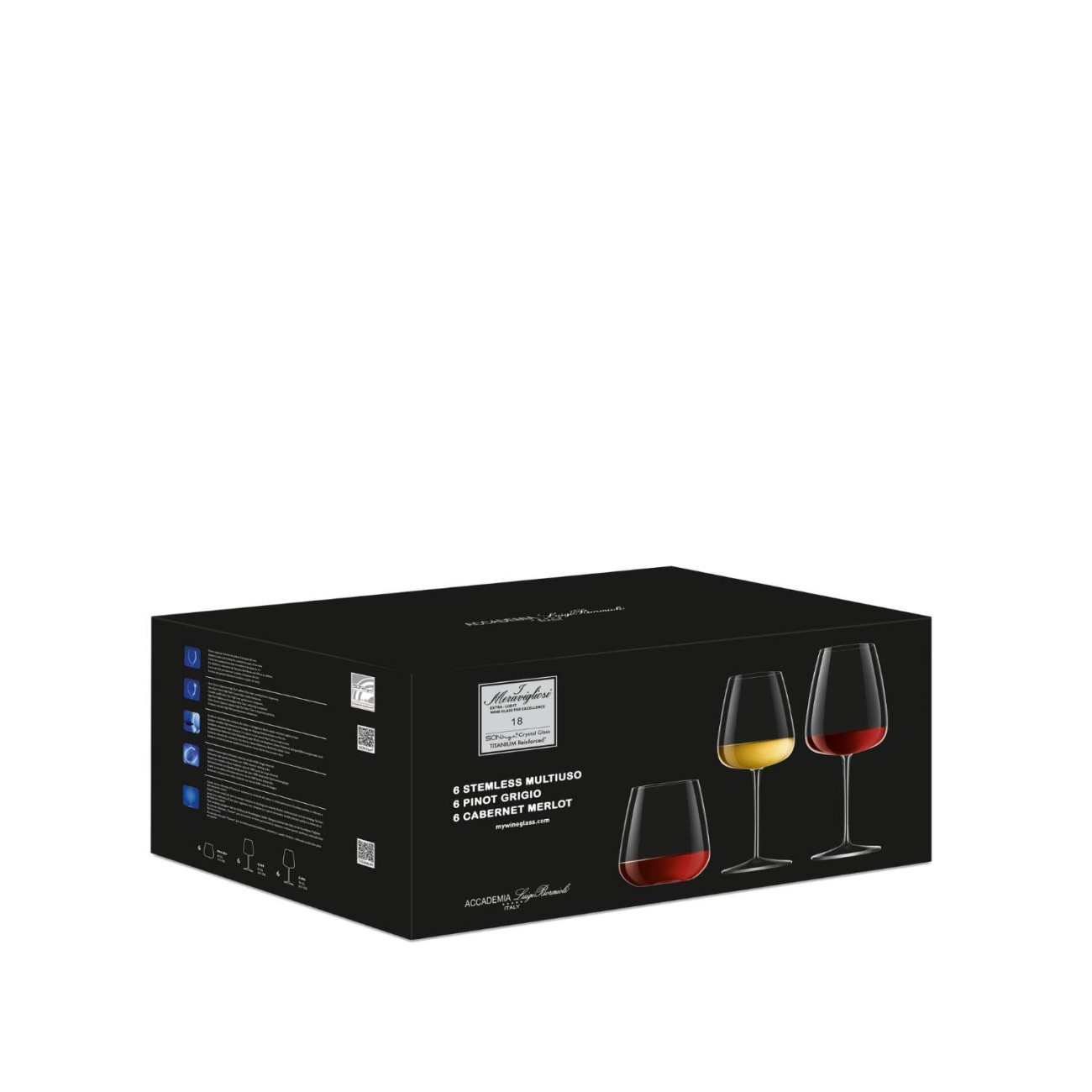 Σετ 18 τεμ. Ποτήρια   6/450ml - 6/550ml - 6/700ml σειρά I Meravigliosi Ποτήρια Κρασιού