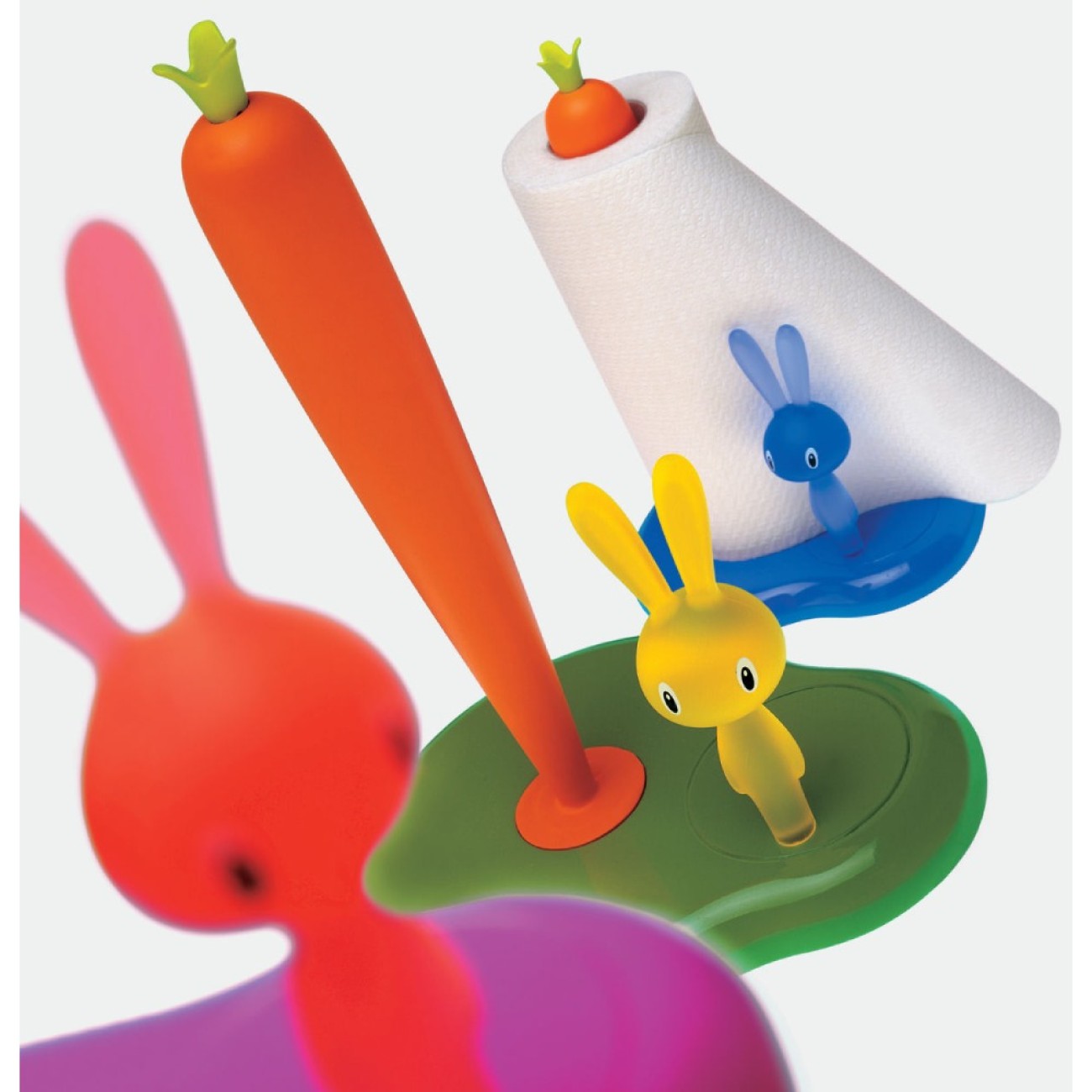 Alessi Βάση για χαρτί κουζίνας πράσινη σειρά Bunny & Carrot Εργαλεία & Gadgets