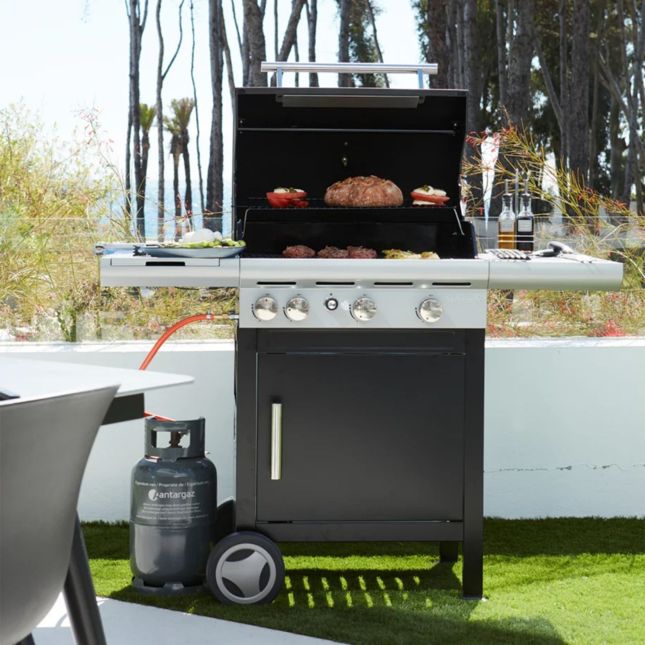 Barbecook Μπαρμπεκιου γκαζιού 3 θέσεων μαύρο σειρά Spring 3212 BBQ Υγραερίου & Κάρβουνου