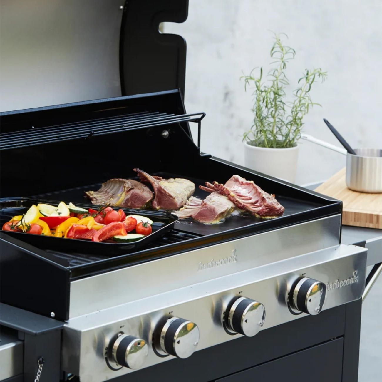 Barbecook Μπαρμπεκιου γκαζιού 3 θέσεων μαύρο σειρά Spring 3212 BBQ Υγραερίου & Κάρβουνου