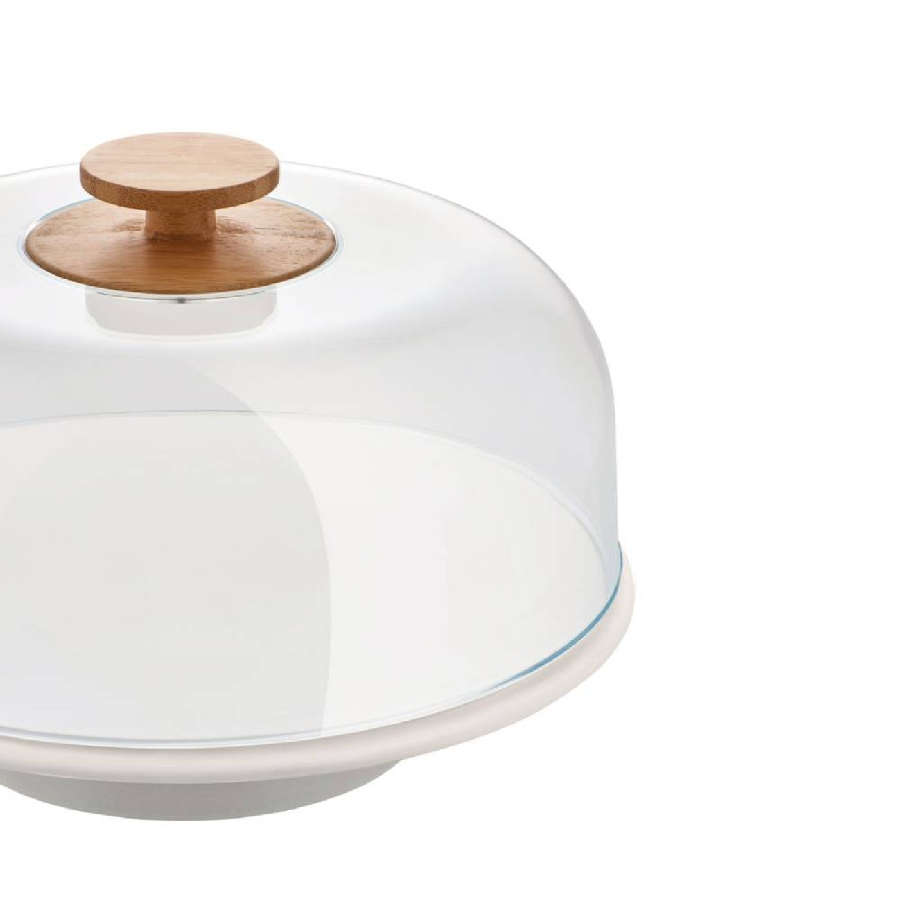 Alessi  Πιατέλα 31,6εκ λευκή με πόδι & καπάκι σειρά  Mattina Πιατέλες Σερβιρίσματος