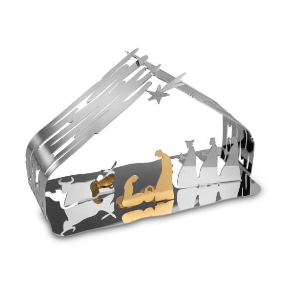 Alessi Φάτνη Steel και Gold Steel 23x13x10εκ σειρά Bark Alessi Φάτνη Steel και Gold Steel 23x13x10εκ σειρά Bark