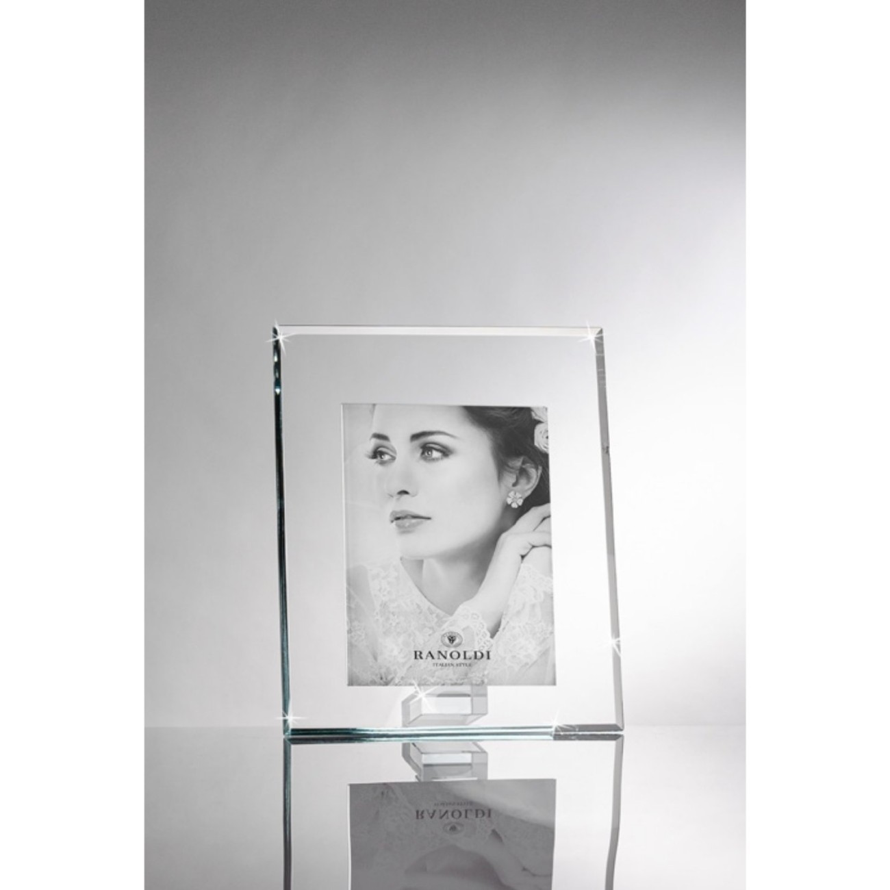 Ranoldi Φωτογραφοθήκη με μεγάλο πλαίσιο 20X25cm Clear σειρά Diamond Crystal Φωτογραφοθήκες (κορνίζες)