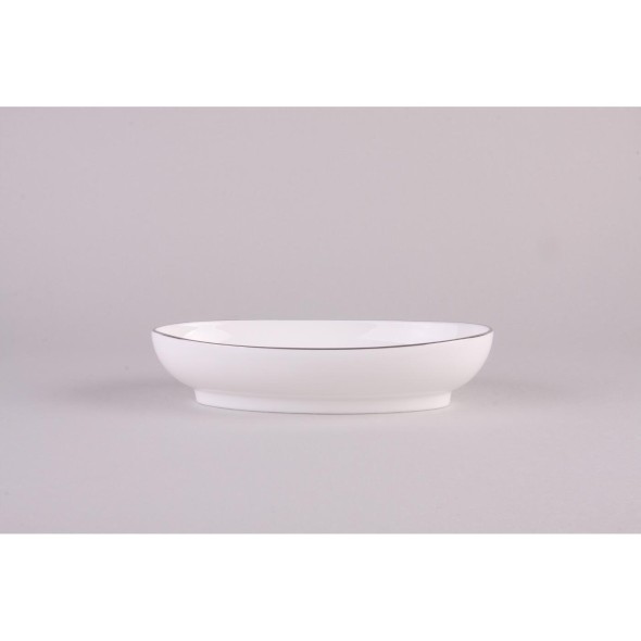 Prouna Ραβιέρα-Πιατέλλα 20εκ. Fine Bone China σειρά Dimora Platinum