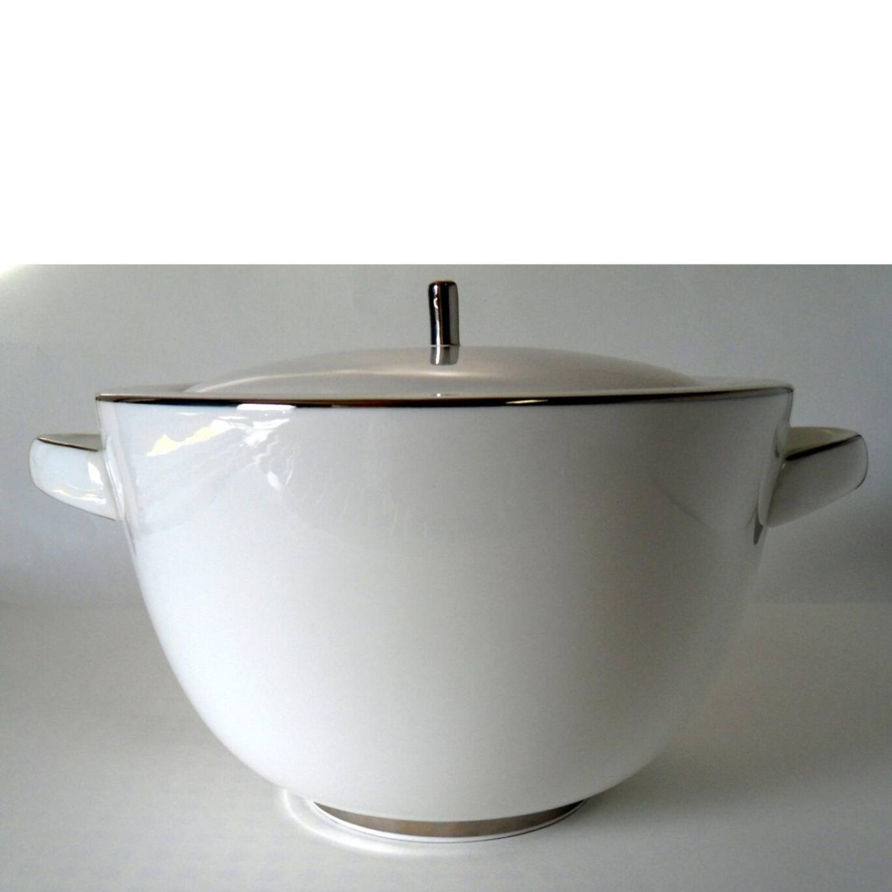 Prouna Σουπιέρα Fine Bone China σειρά Dimora Platinum Μπολ/ Σουπιέρες