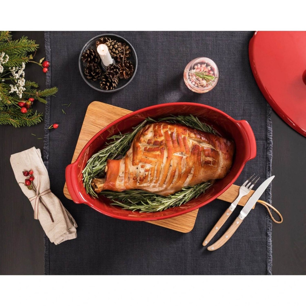 Emile Henry Γάστρα κεραμική οβάλ 5,7lt σειρά Grand Cru Γάστρες