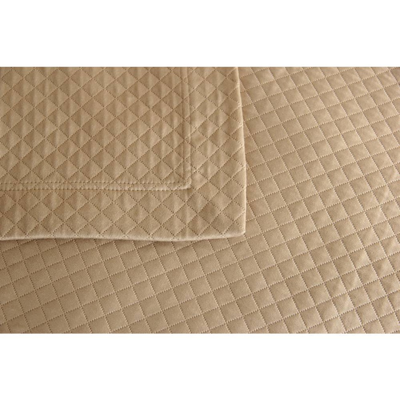 Frette Κάλυμμα κρεβατιού πικέ 240Χ260εκ.ζακάρ χρώμα χακί 100% βαμβάκι σειρά Melody Καλύμματα