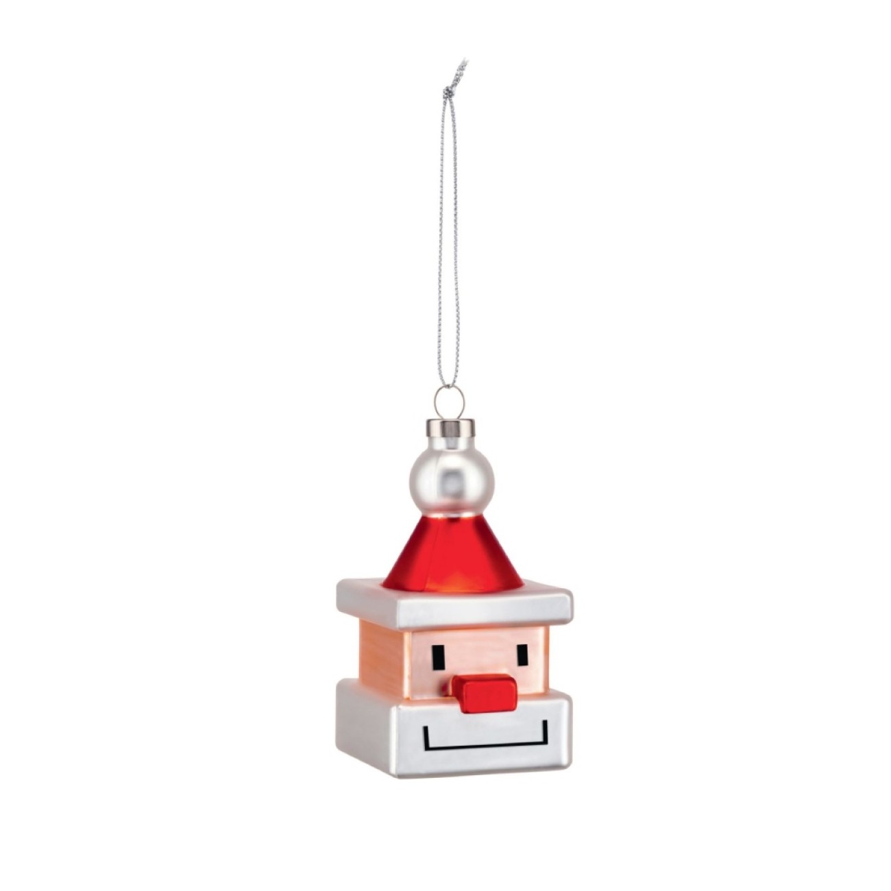 Alessi Στολίδι χριστουγεννιάτικο 5Χ9,5 εκ. Santa Cube σειρά Le Palle Quadrate
 Χριστουγεννιάτικα