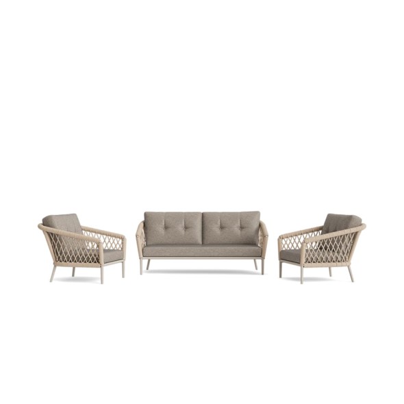 Life Outdoor Living Σαλονάκι μπεζ εξωτερικού χώρου σειρά Lima