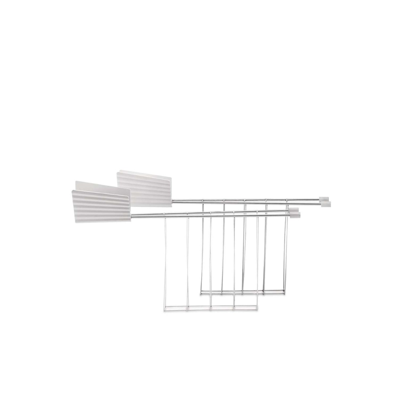 Alessi Σετ 2 τεμ. σχάρες για φρυγανιέρα MDL08 W λευκή σειρά Plisee Φρυγανιέρες