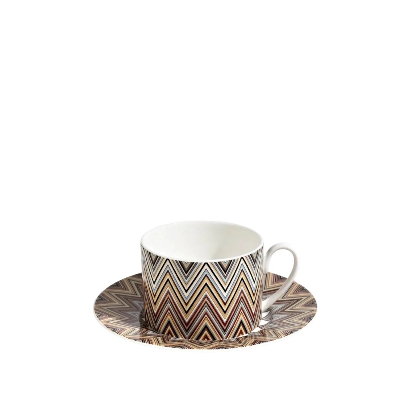 Missoni Σετ 2 Τεμ. Φλυτζάνι/πιάτο καφέ 0,20λτ. σειρά Zig Zag Jarris 148
 Φλυτζάνια με πιάτα