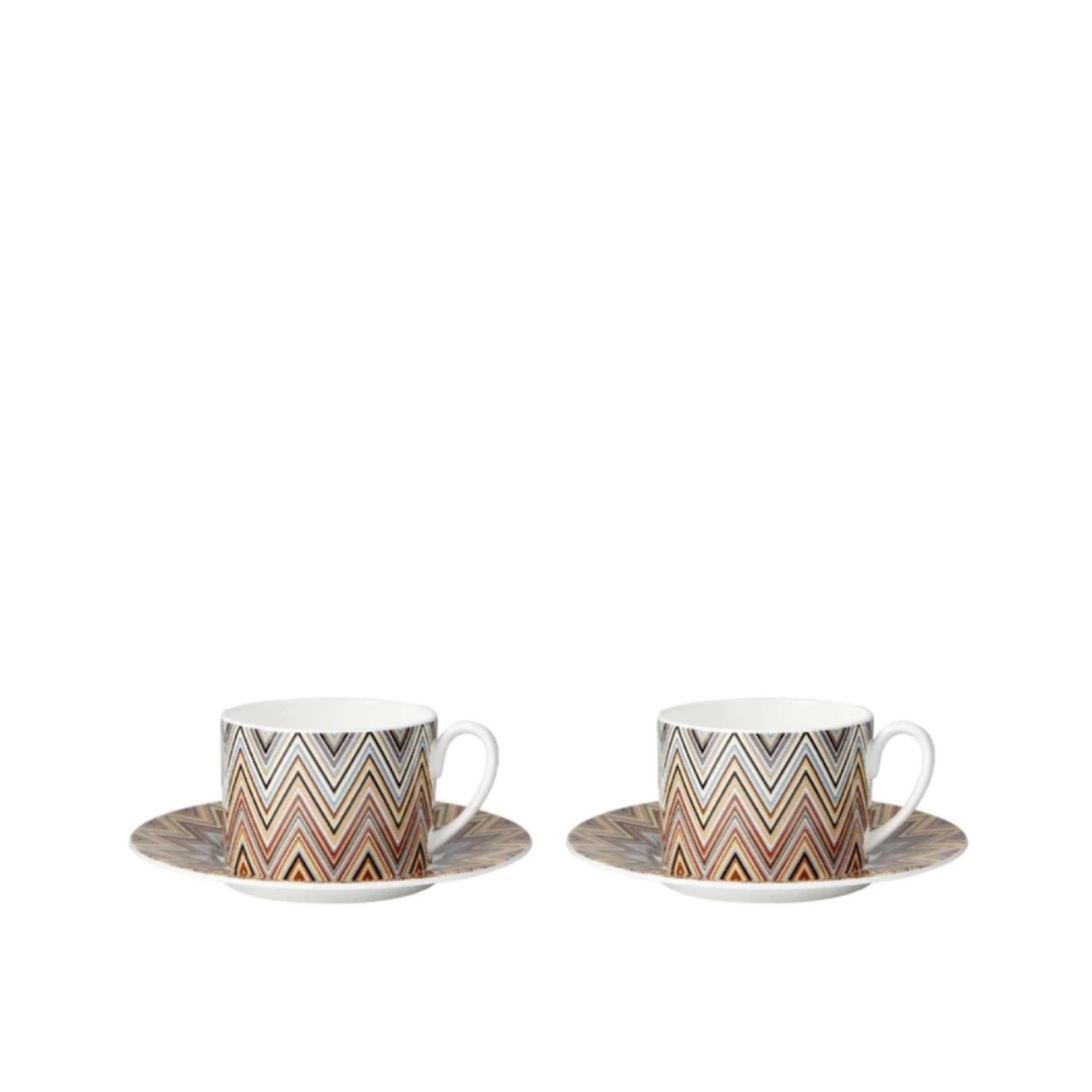 Missoni Σετ 2 Τεμ. Φλυτζάνι/πιάτο καφέ 0,20λτ. σειρά Zig Zag Jarris 148
 Φλυτζάνια με πιάτα