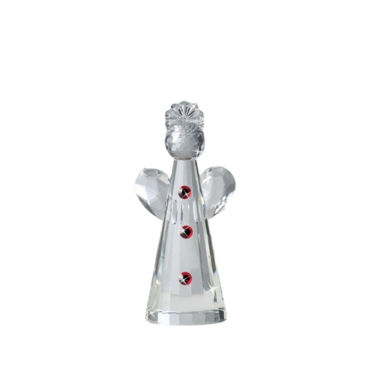 Ranoldi Αγγελάκι με κόκκινες κουκίδες 9x16cm σειρά Crystal Natale Χριστουγεννιάτικα