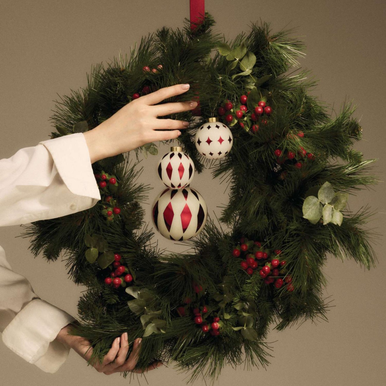 Alessi Χριστουγεννιάτικη μπάλα (6) Φ 9εκ. σειρά Delight Bauble Χριστουγεννιάτικα