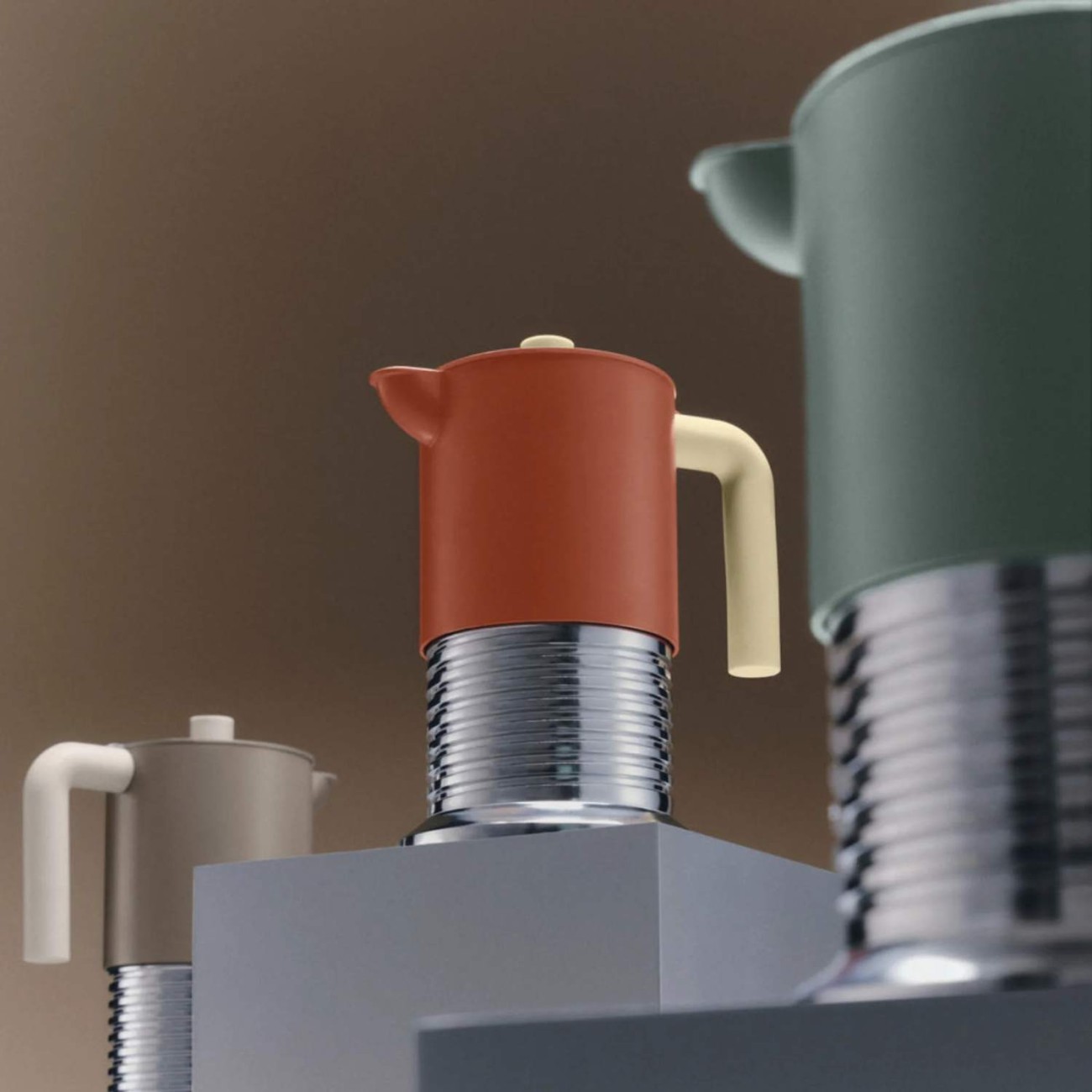Alessi Καφετιέρα 3 φλ. 150ml Brown σειρά Vite Καφές/Τσάι