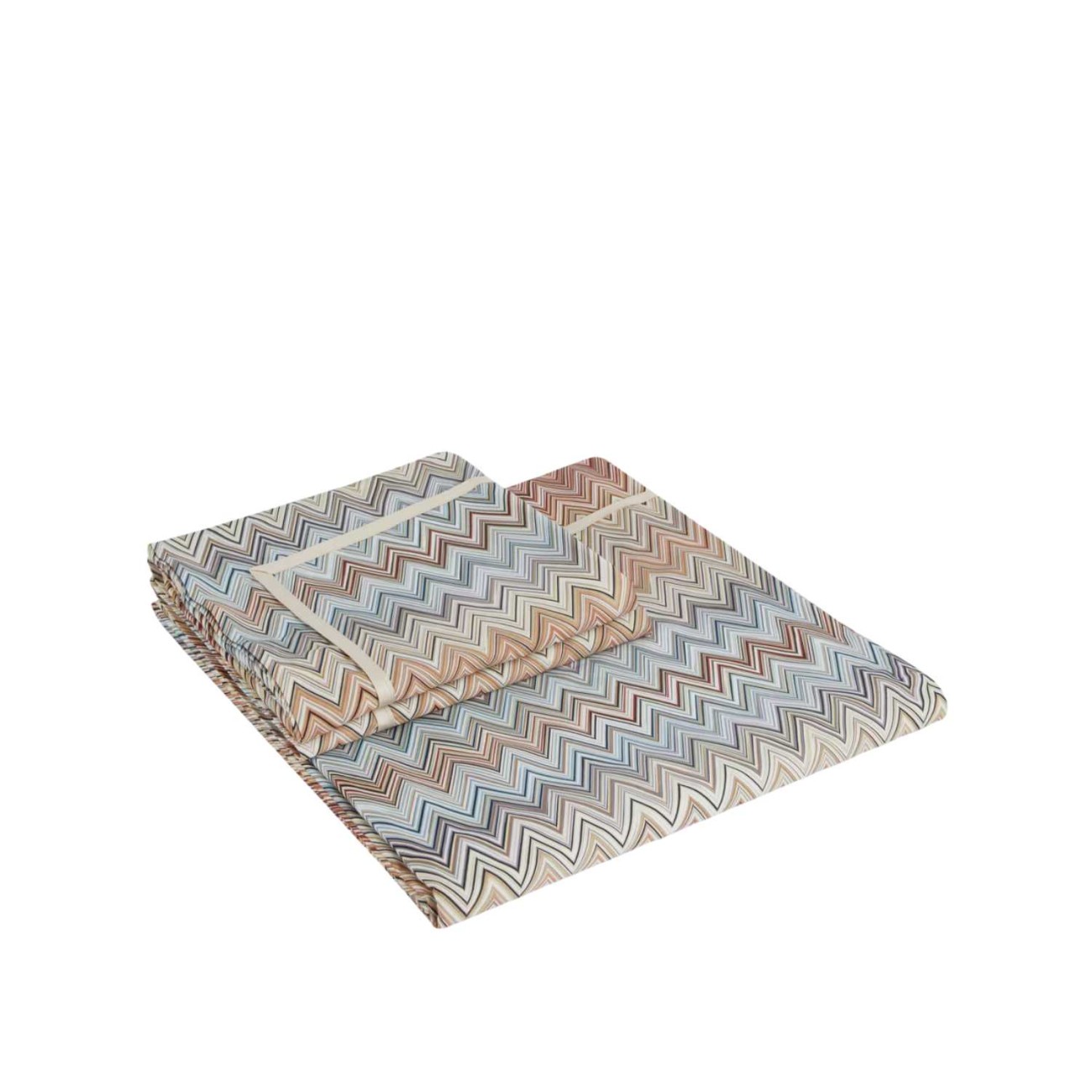 Missoni Σετ σεντόνια 280x260εκ./270x300εκ. & 2 μαξιλαροθήκες black multicolor σειρά John Re-edition Σεντόνια